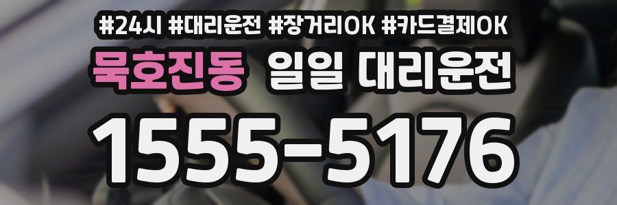 묵호진동 일일 대리운전