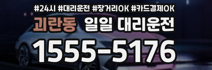괴란동 일일 대리운전