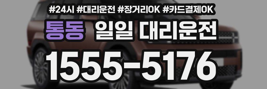 통동 일일 대리운전