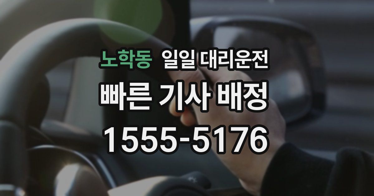 노학동 일일 대리운전