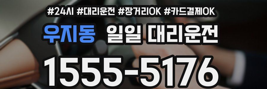 우지동 일일 대리운전