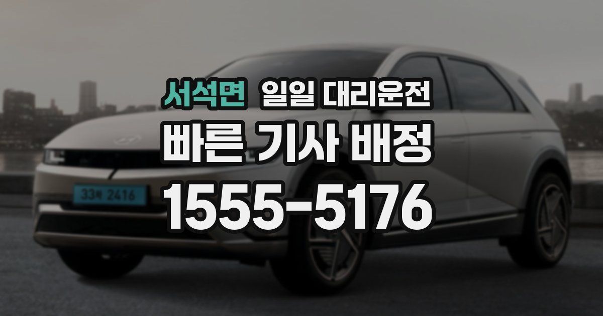 서석면 일일 대리운전