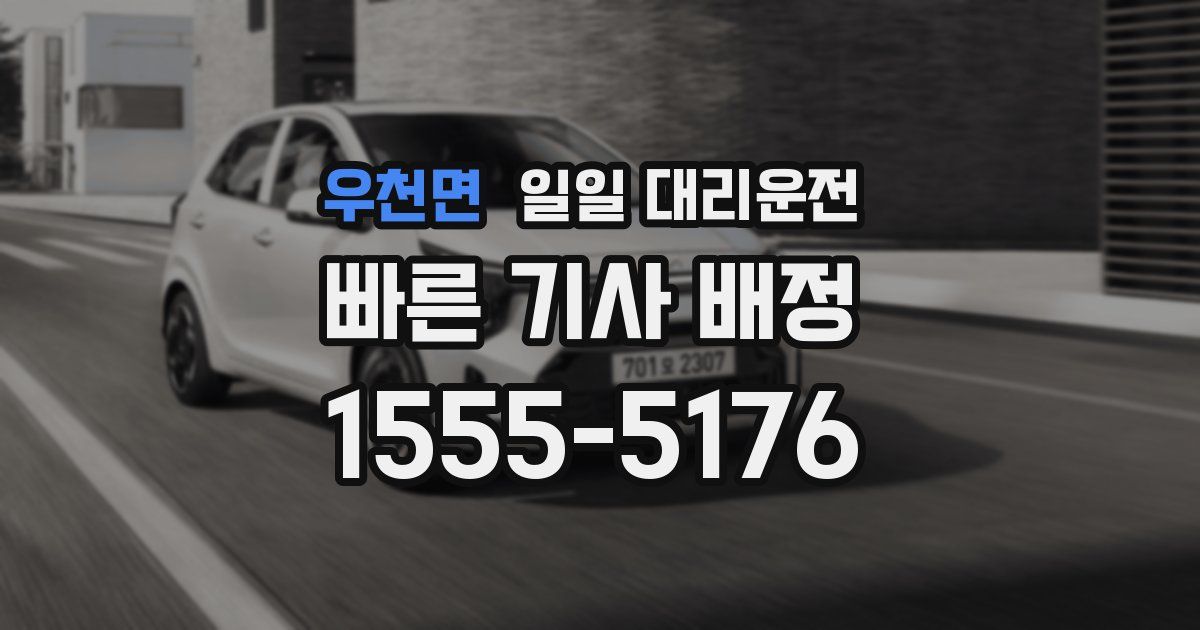 우천면 일일 대리운전