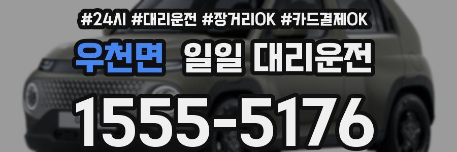 우천면 일일 대리운전