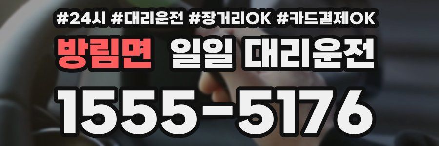 방림면 일일 대리운전