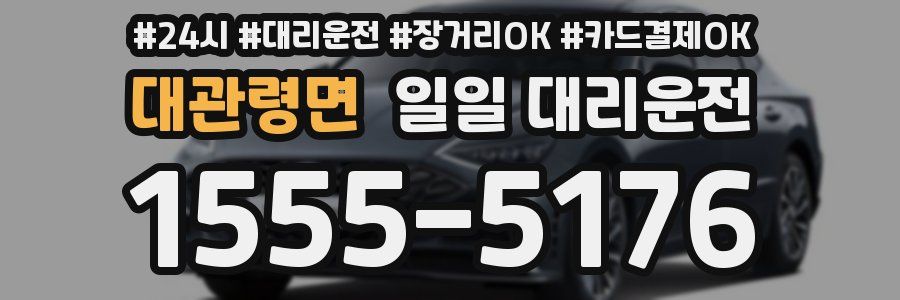 대관령면 일일 대리운전
