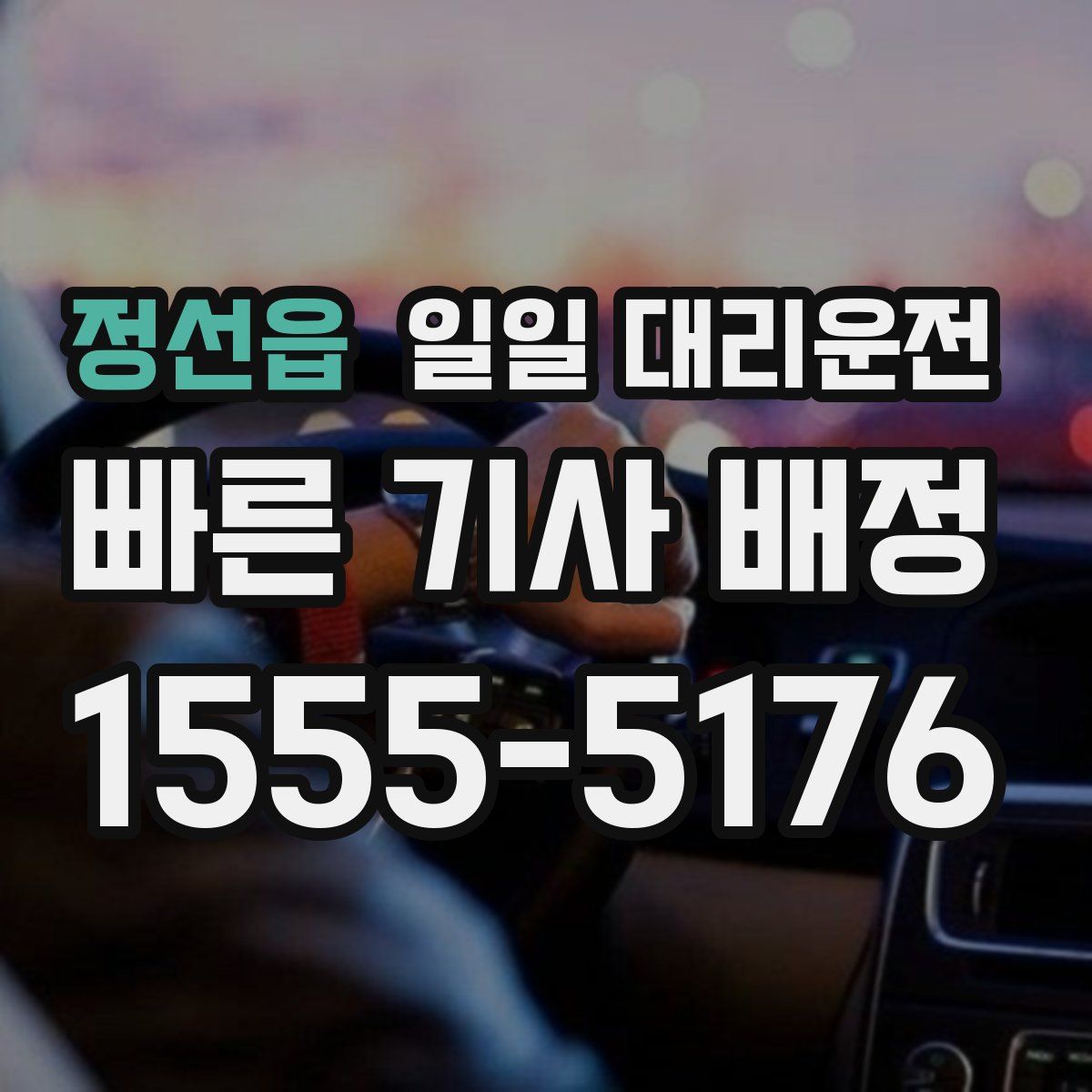 정선읍 일일 대리운전