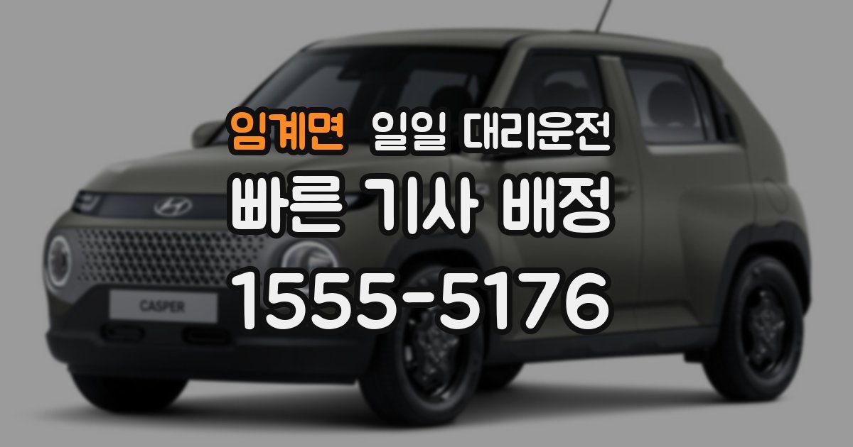 임계면 일일 대리운전