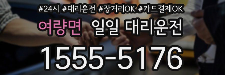 여량면 일일 대리운전