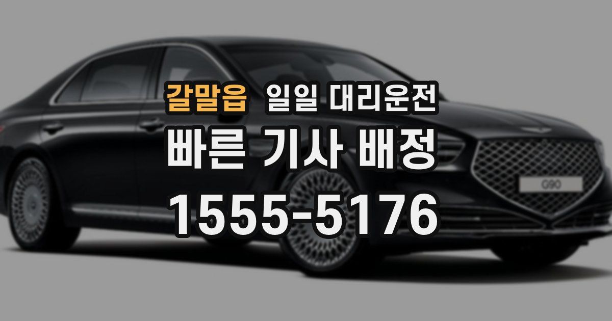 갈말읍 일일 대리운전