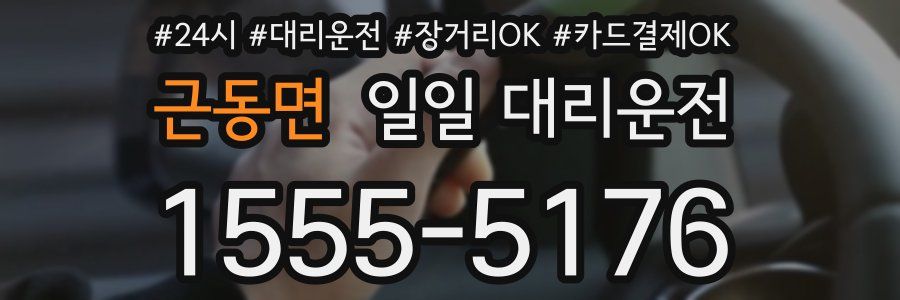 근동면 일일 대리운전