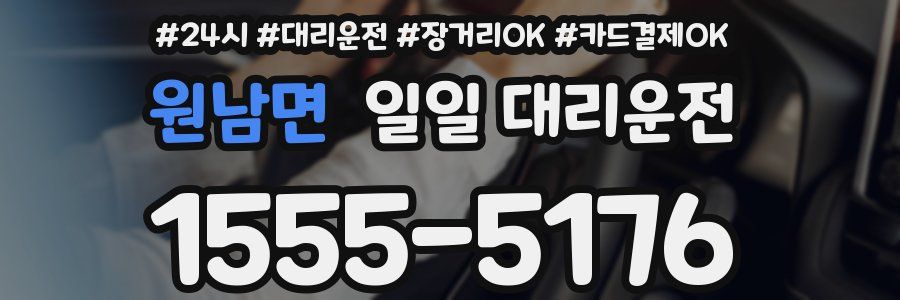 원남면 일일 대리운전