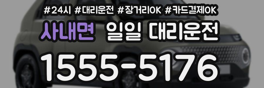 사내면 일일 대리운전