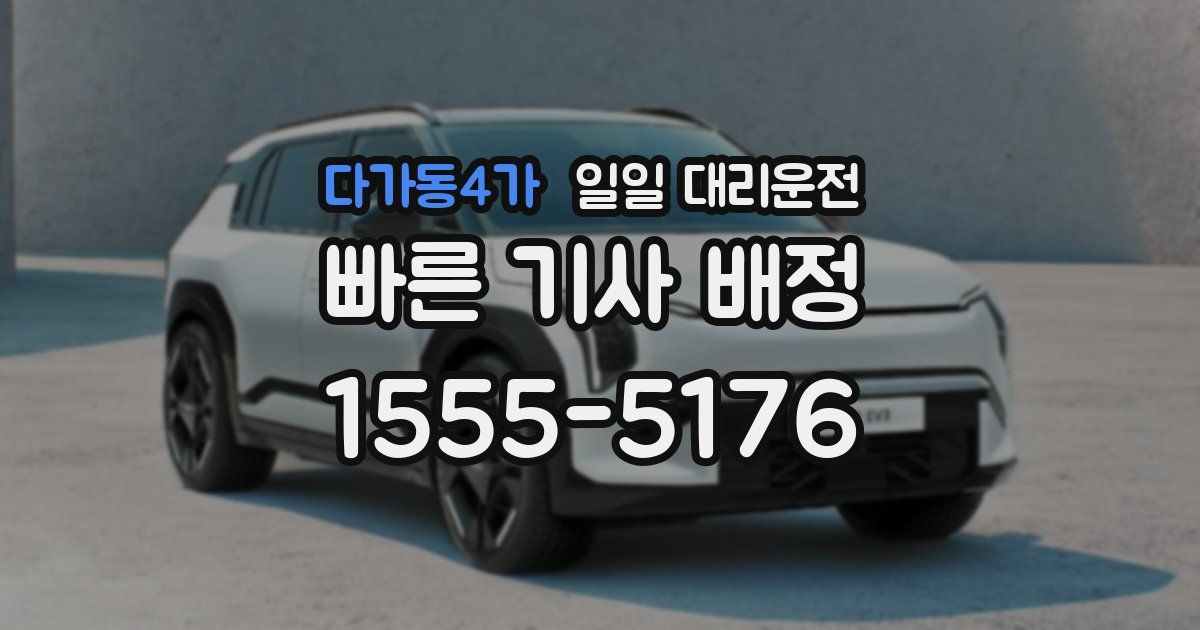 다가동4가 일일 대리운전