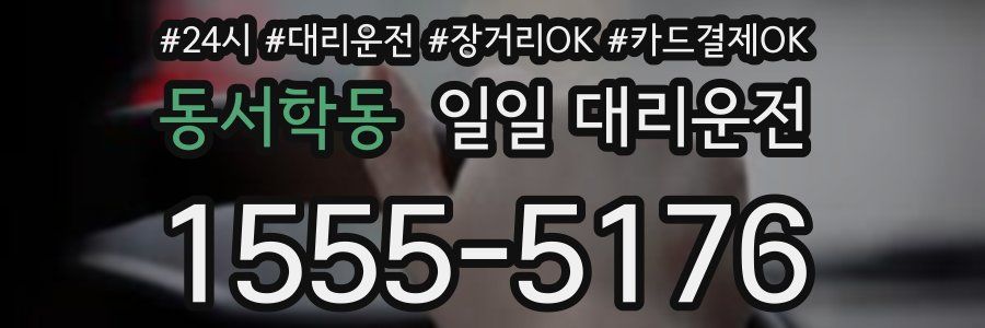 동서학동 일일 대리운전