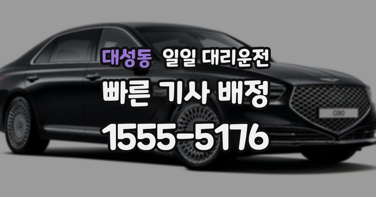대성동 일일 대리운전
