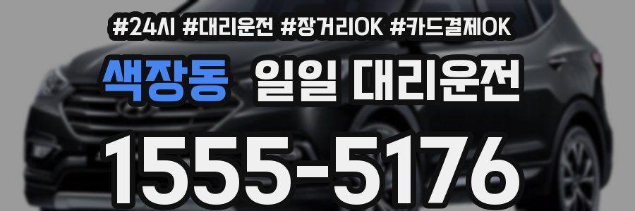 색장동 일일 대리운전