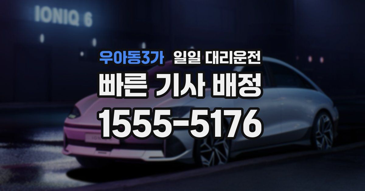 우아동3가 일일 대리운전
