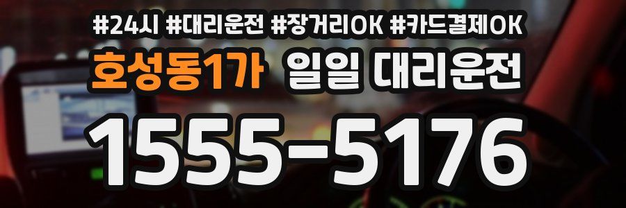 호성동1가 일일 대리운전