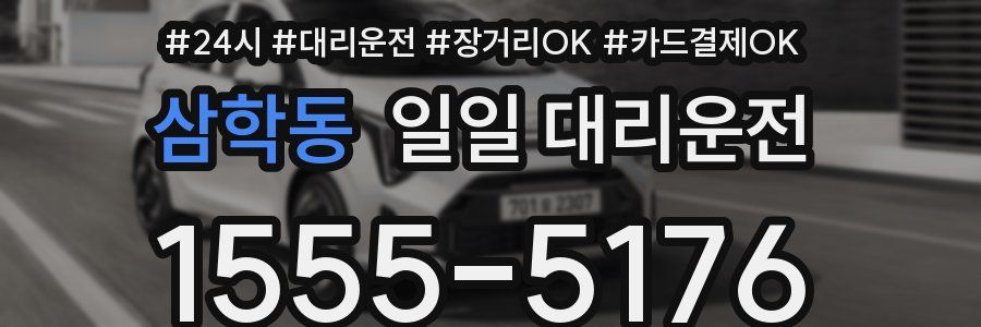 삼학동 일일 대리운전