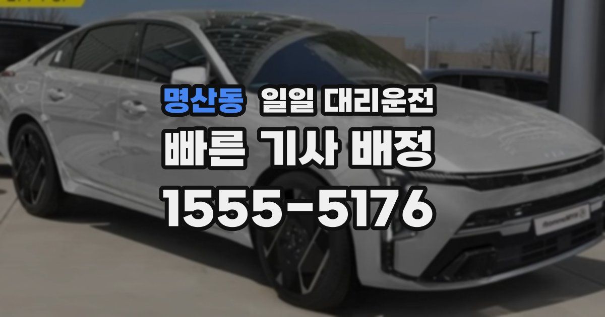 명산동 일일 대리운전