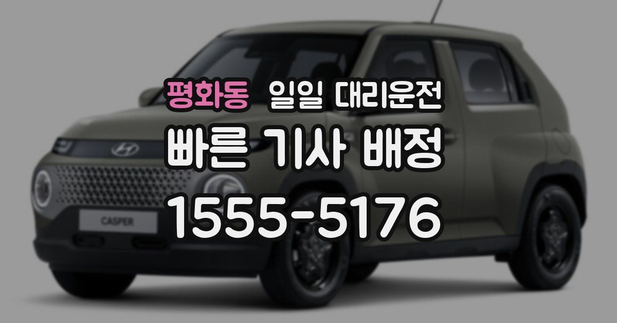 평화동 일일 대리운전
