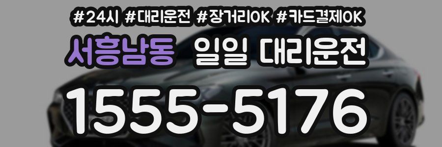 서흥남동 일일 대리운전