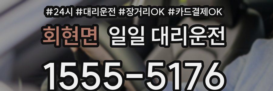 회현면 일일 대리운전