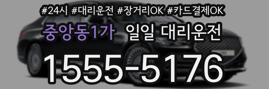 중앙동1가 일일 대리운전
