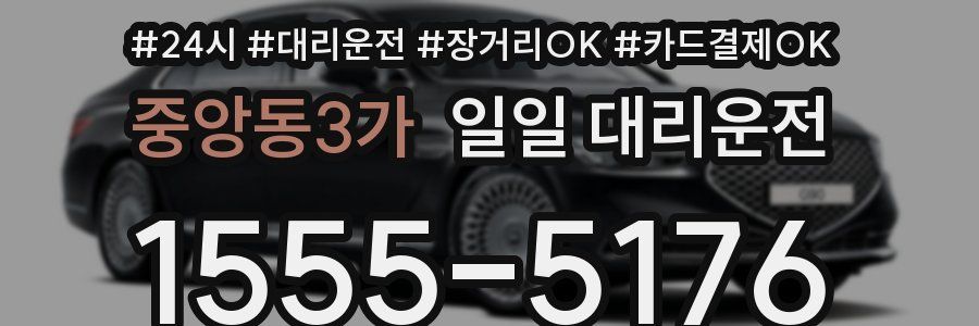 중앙동3가 일일 대리운전