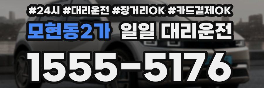 모현동2가 일일 대리운전