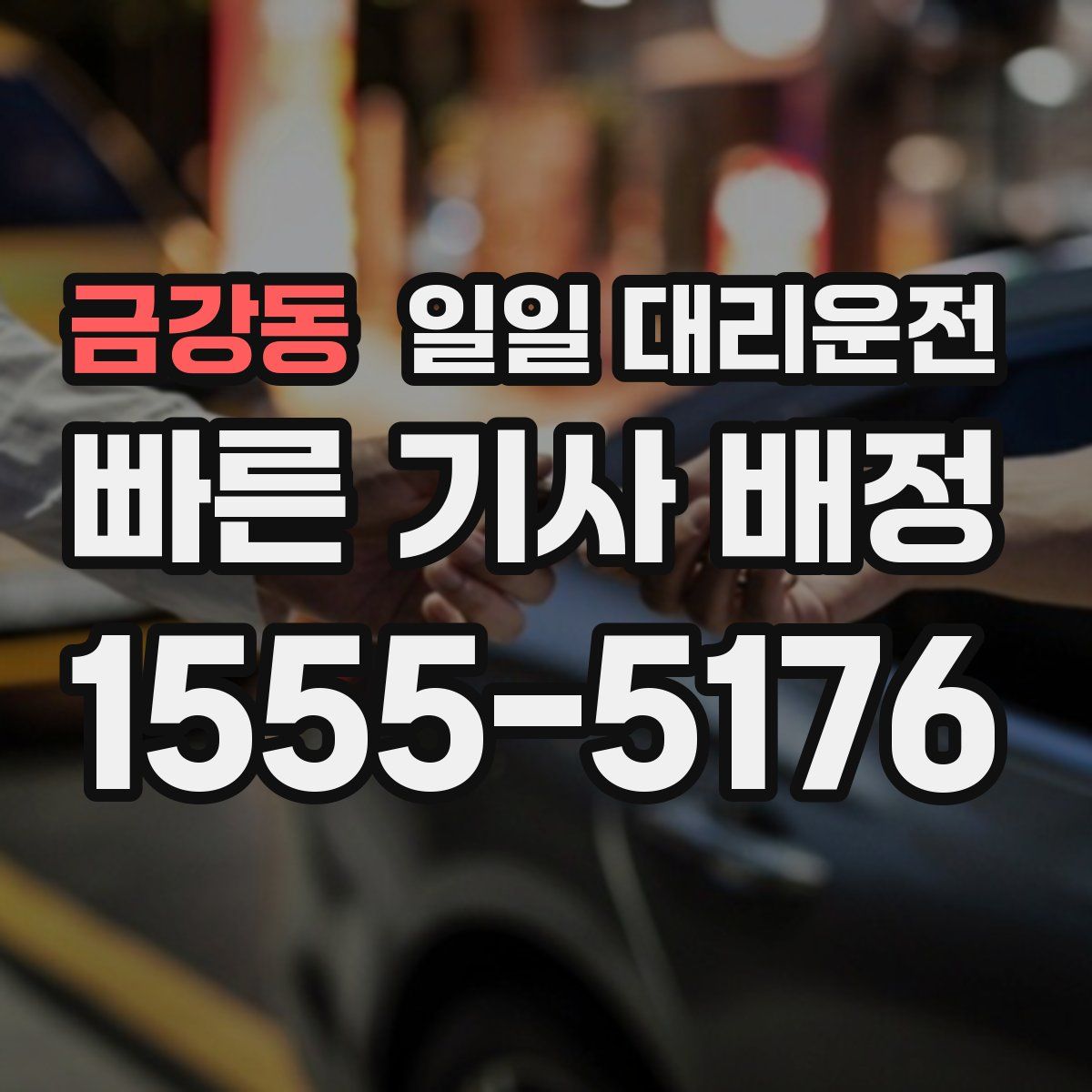 금강동 일일 대리운전