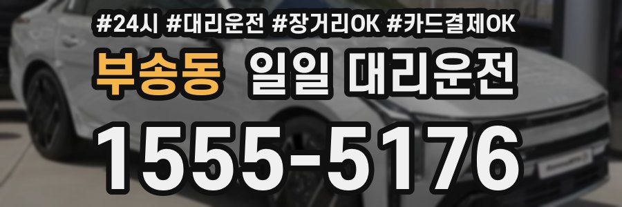부송동 일일 대리운전