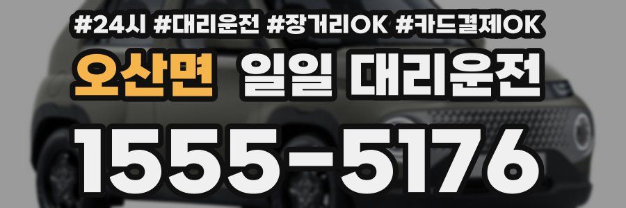 오산면 일일 대리운전