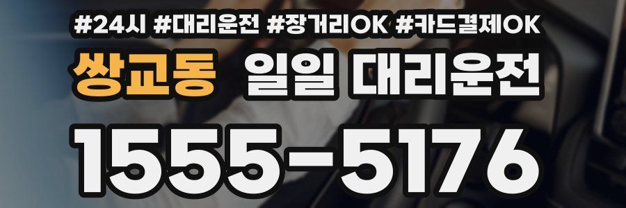 쌍교동 일일 대리운전