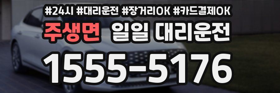 주생면 일일 대리운전