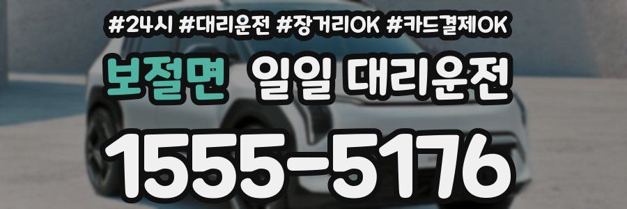 보절면 일일 대리운전