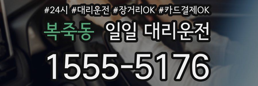 복죽동 일일 대리운전