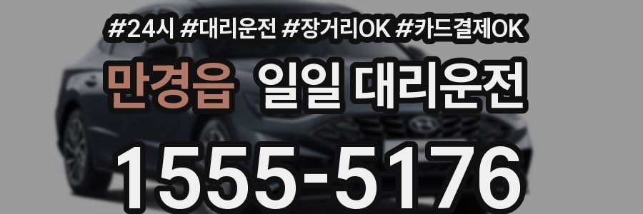 만경읍 일일 대리운전