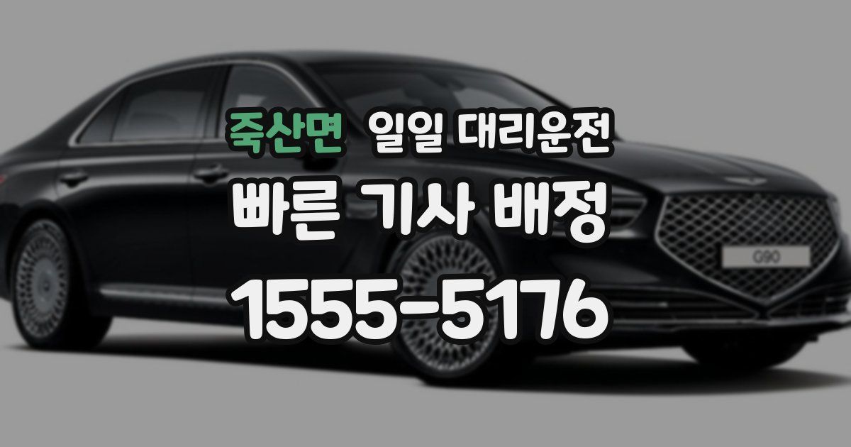 죽산면 일일 대리운전
