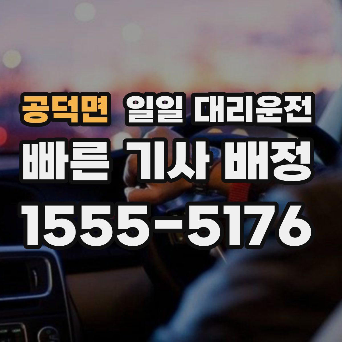 공덕면 일일 대리운전