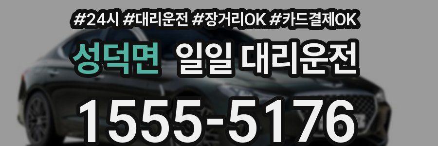 성덕면 일일 대리운전