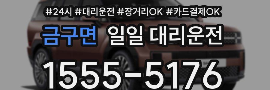 금구면 일일 대리운전