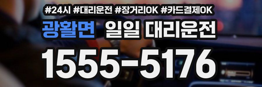 광활면 일일 대리운전