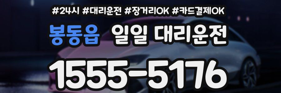 봉동읍 일일 대리운전