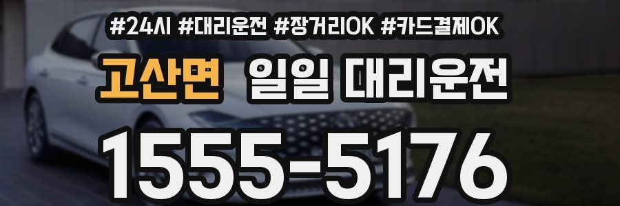 고산면 일일 대리운전