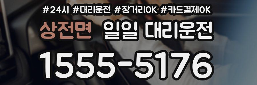 상전면 일일 대리운전