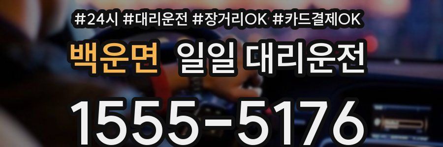 백운면 일일 대리운전