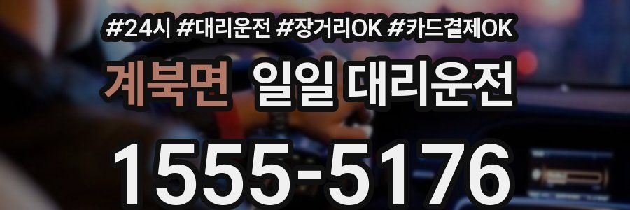 계북면 일일 대리운전