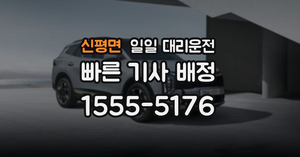 신평면 일일 대리운전